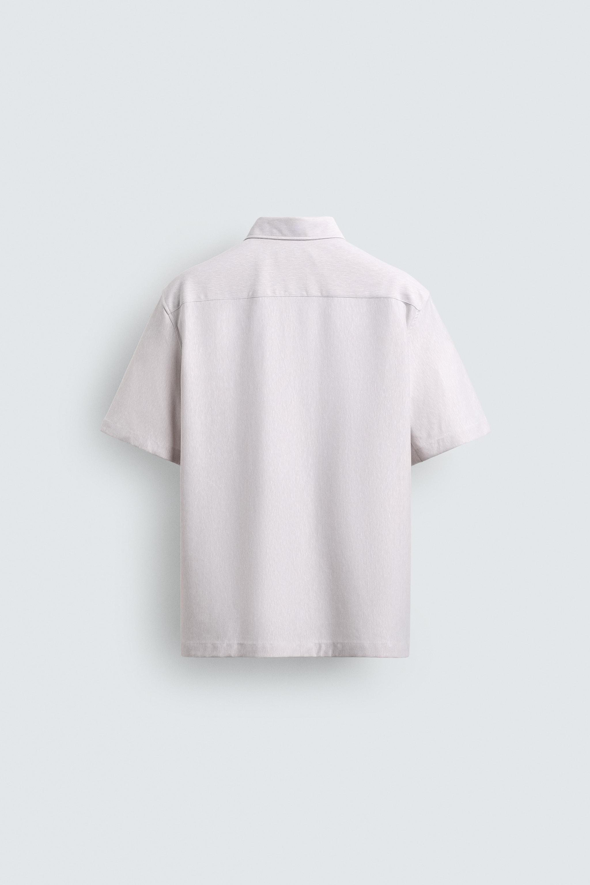 REGULAR FIT TEXTURED SHIRT